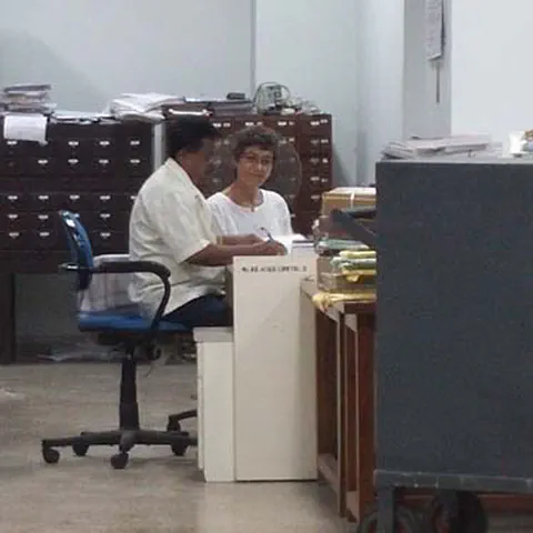 Calcutta public library manager shows records of Butterfly Path and WAYISM Primary Text loans.