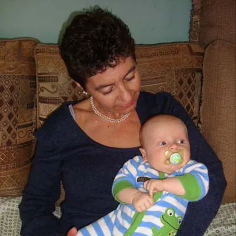 My son’s first baby.