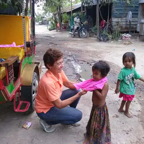 Siem Reap, babysitting for friends